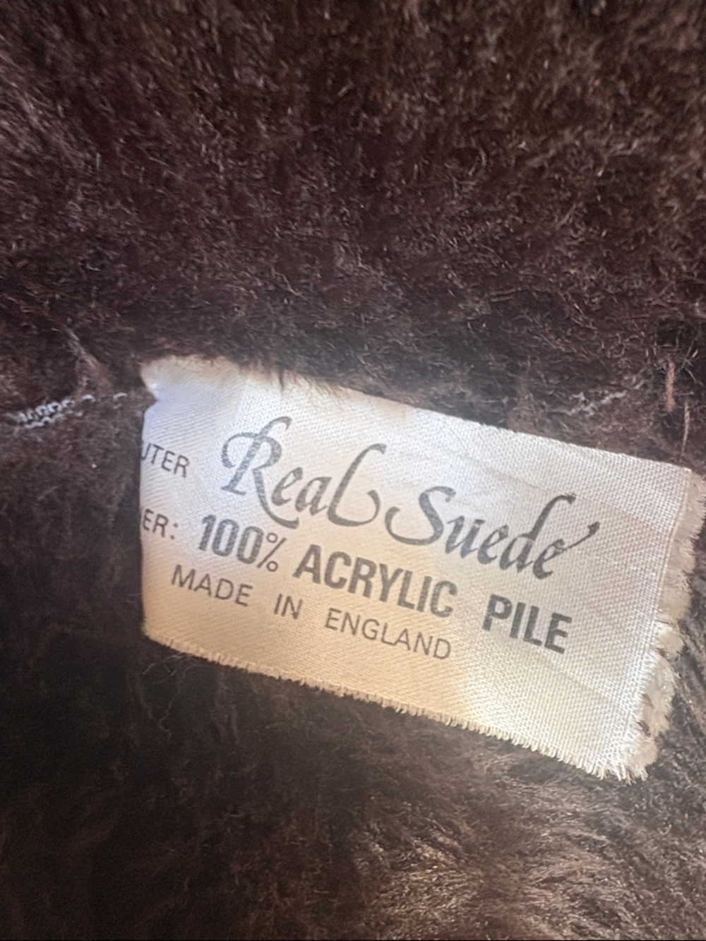 Vintage Suede Shearling Coat – Made in England - Picture 12 of 12
